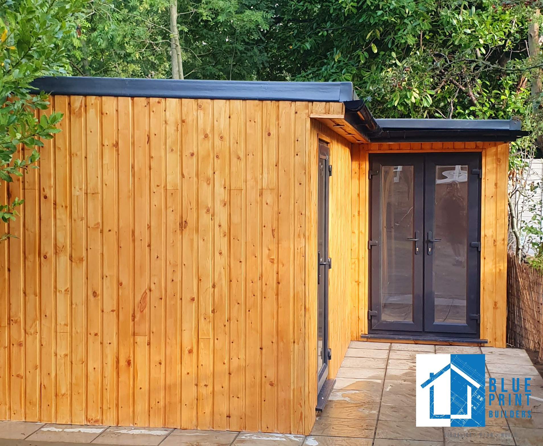 Garden Room & Home Office — Bespoke L-Shaped Outbuilding